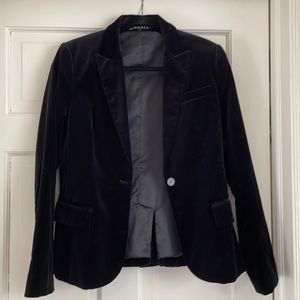 Black velvet Theory blazer